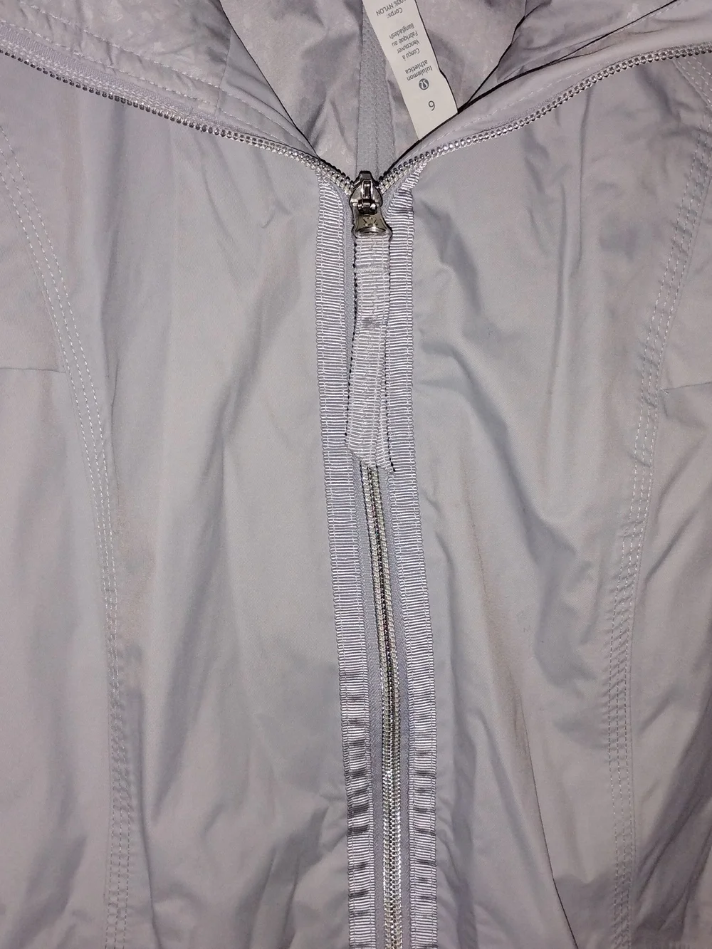 lululemon athletica Light Gray Hooded Zip Utility Jacket